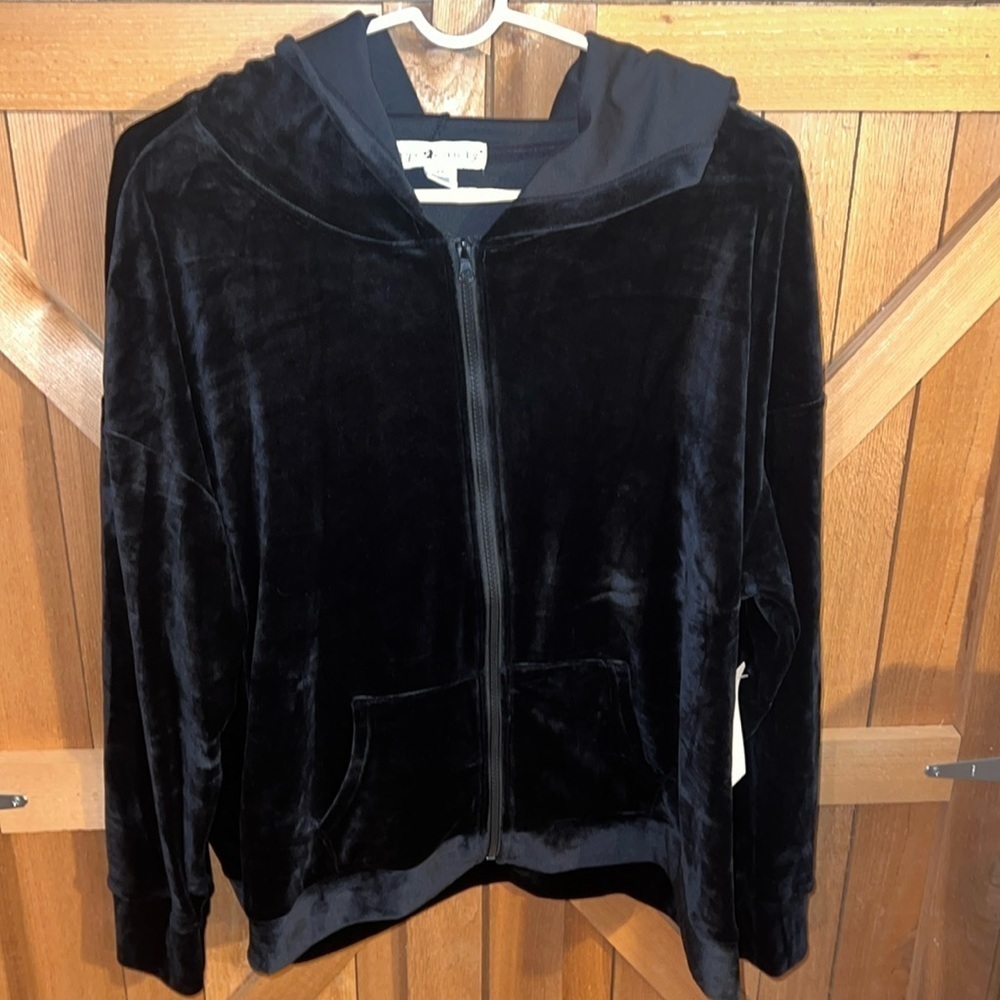 Eye Candy Black Hoodie 1X NWT